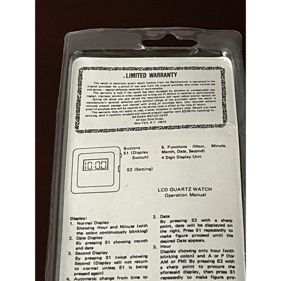 1990 Mighty Mouse Viacom LCD Comic Character Watch Black - Picture 7 of 7